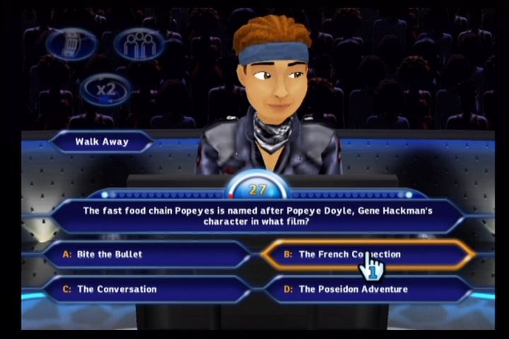 Who Wants to Be a Millionaire | Wii | gameplay screenshot | region=North America | source-country= | zypher-v2 | moby-1293cc79646f | Data by MobyGames.com