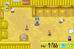 Harvest Moon: Friends of Mineral Town | Game Boy Advance | gameplay screenshot | region=North America | source-country= | zypher-v2 | moby-75185ba45c1c | Data by MobyGames.com