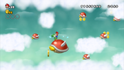 
New Super Mario Bros. Wii | Wii | gameplay screenshot | Region: North America | source-country= | Data by MobyGames.com