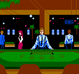 
Vegas Dream | NES | gameplay screenshot | Data by MobyGames.com