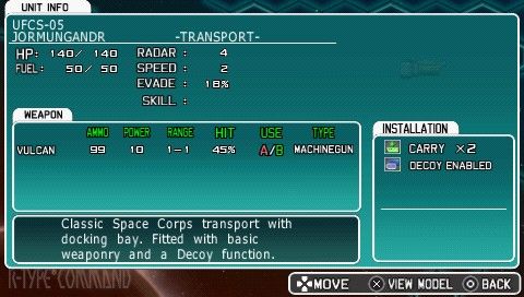 
R-Type Command | PSP | gameplay screenshot | Data by MobyGames.com