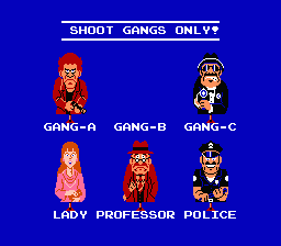 Hogan's Alley | NES | gameplay screenshot | region=North America | source-country= | zypher-v2 | moby-bb6d60eda79e | Data by MobyGames.com