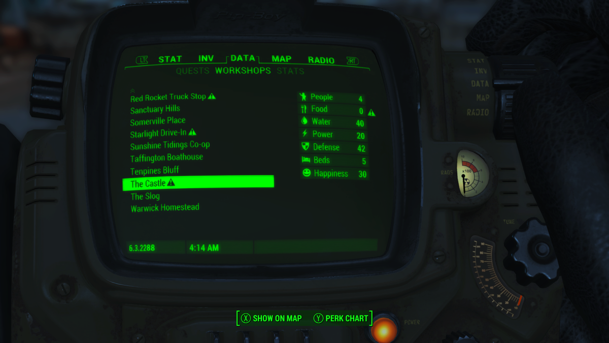 Fallout 4 | Xbox One | gameplay screenshot | Region: North America | source-country= | Data by MobyGames.com
