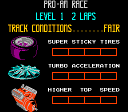 
R.C. Pro-Am | NES | gameplay screenshot | Data by MobyGames.com