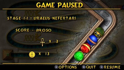 Luxor: The Wrath of Set | PSP | gameplay screenshot | region=North America | source-country= | zypher-v2 | moby-c4eae959bbb5 | Data by MobyGames.com