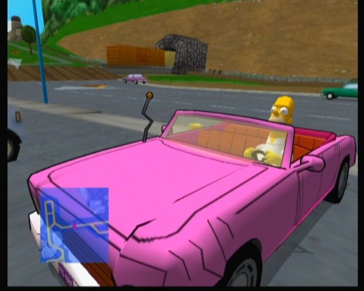 The Simpsons: Road Rage | Xbox | gameplay screenshot | region=North America | source-country= | zypher-v2 | moby-29be76416a29 | Data by MobyGames.com