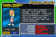 Backyard Football 2006 | Game Boy Advance | gameplay screenshot | region=North America | source-country= | zypher-v2 | moby-9c87681d6c5c | Data by MobyGames.com