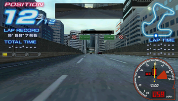 Ridge Racer | PSP | gameplay screenshot | region=North America | source-country= | zypher-v2 | moby-89ce7ad251bc | Data by MobyGames.com