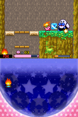 Kirby: Squeak Squad | Nintendo DS | gameplay screenshot | region=North America | source-country= | zypher-v2 | moby-c7c41e140f69 | Data by MobyGames.com