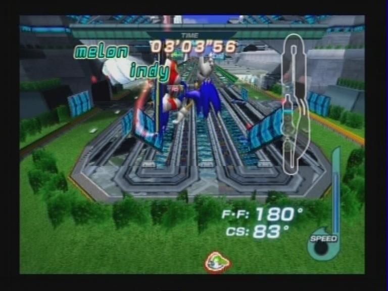 Sonic Riders | PlayStation 2 | gameplay screenshot | Data by MobyGames.com