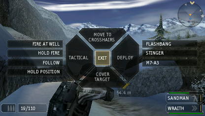SOCOM: U.S. Navy SEALs - Fireteam Bravo 2 | PSP | gameplay screenshot | region=North America | source-country= | zypher-v2 | moby-a07dadf34b99 | Data by MobyGames.com