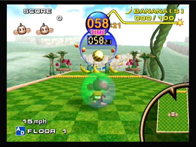 Super Monkey Ball | GameCube | gameplay screenshot | region=North America | source-country= | zypher-v2 | moby-3fc273d7d597 | Data by MobyGames.com