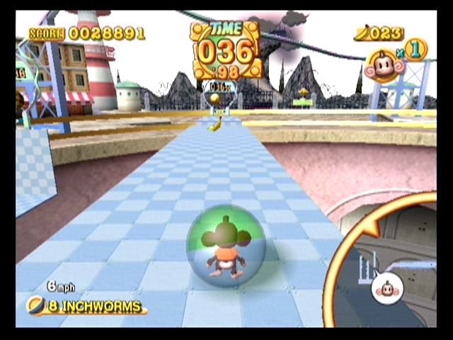 Super Monkey Ball 2 | GameCube | gameplay screenshot | region=North America | source-country= | zypher-v2 | moby-04a33ffde679 | Data by MobyGames.com