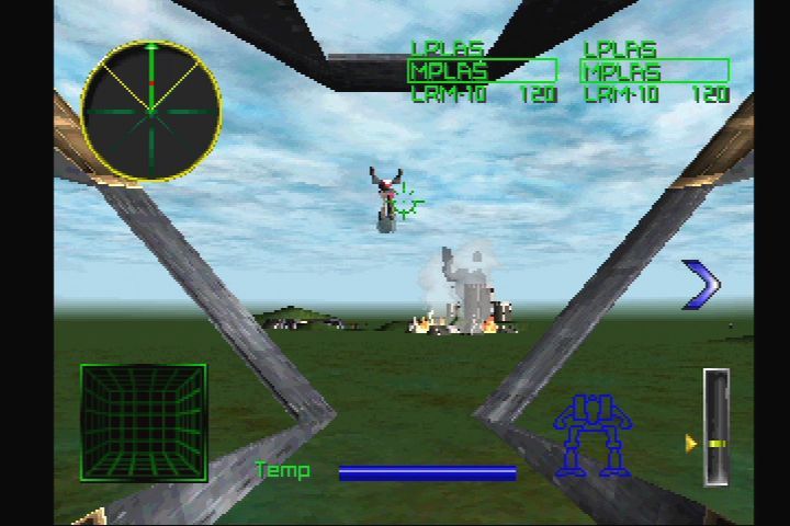 MechWarrior 2: 31st Century Combat | PlayStation | gameplay screenshot | Data by MobyGames.com