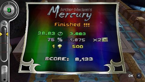 Archer Maclean's Mercury | PSP | gameplay screenshot | region=North America | source-country= | zypher-v2 | moby-7ad5deff44df | Data by MobyGames.com