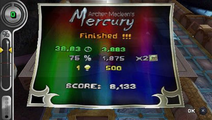 Archer Maclean's Mercury | PSP | gameplay screenshot | region=North America | source-country= | zypher-v2 | moby-7ad5deff44df | Data by MobyGames.com