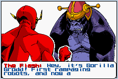 Justice League Heroes: The Flash | Game Boy Advance | gameplay screenshot | region=North America | source-country= | zypher-v2 | moby-d37c2536f5eb | Data by MobyGames.com