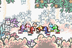 
Yoshi's Island: Super Mario Advance 3 | Game Boy Advance | gameplay screenshot | Region: North America | source-country= | Data by MobyGames.com