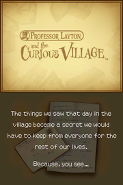 
Professor Layton and the Curious Village | Nintendo DS | gameplay screenshot | Data by MobyGames.com