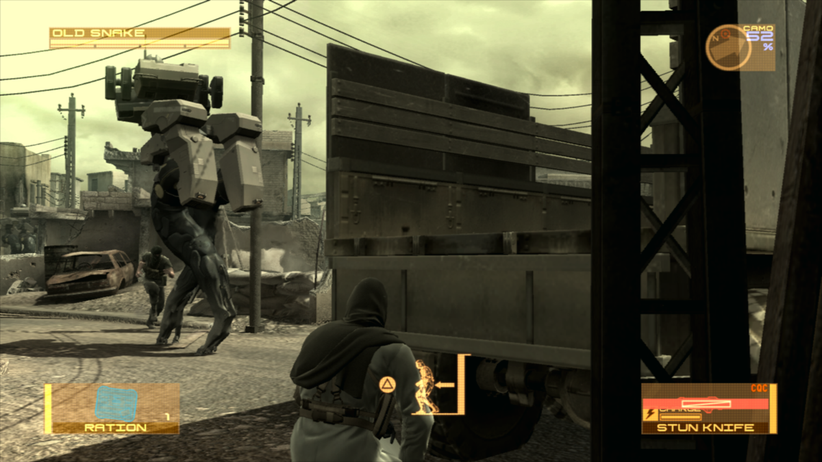 
Metal Gear Solid 4: Guns of the Patriots | PlayStation 3 | gameplay screenshot | Data by MobyGames.com