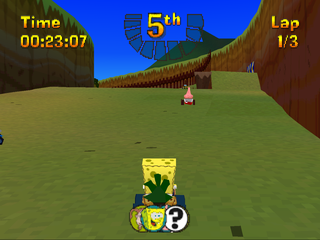 
Nicktoons Racing | PlayStation | gameplay screenshot | Data by MobyGames.com