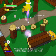 The Simpsons Game | PlayStation 2 | gameplay screenshot | region=North America | source-country= | zypher-v2 | moby-d9a82f4f4c26 | Data by MobyGames.com