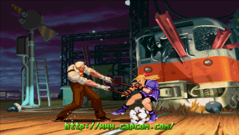 
Street Fighter Alpha 3 Max | PSP | gameplay screenshot | Data by MobyGames.com