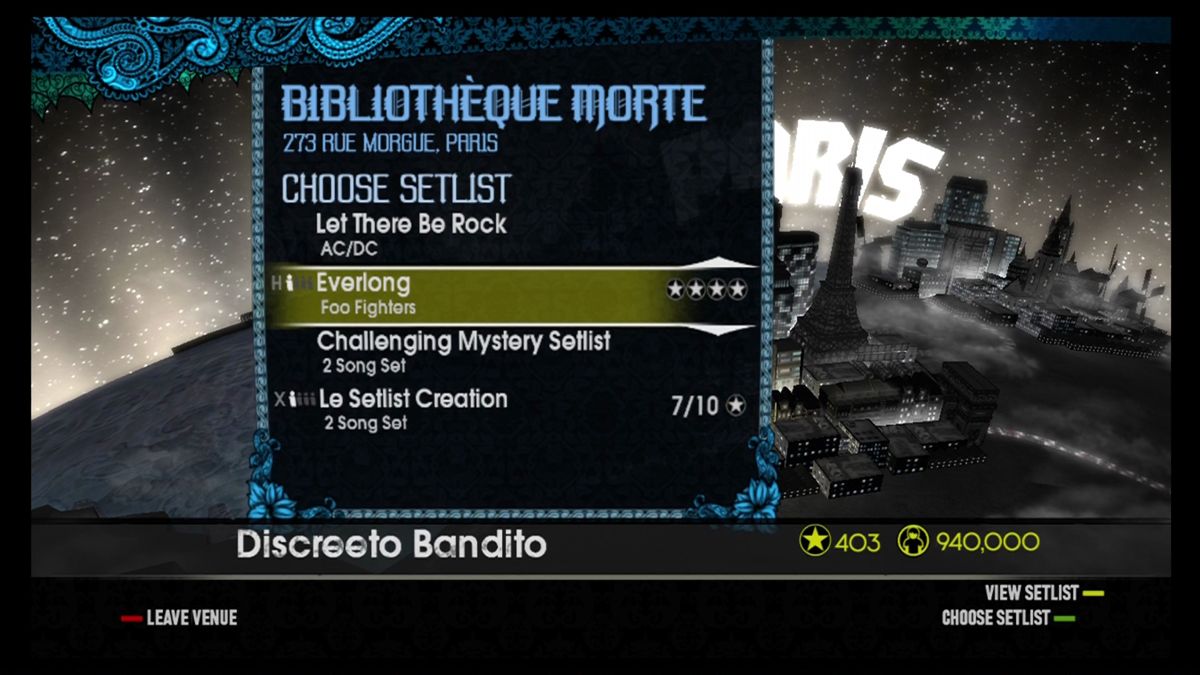 
Rock Band 2 | Xbox 360 | gameplay screenshot | Data by MobyGames.com