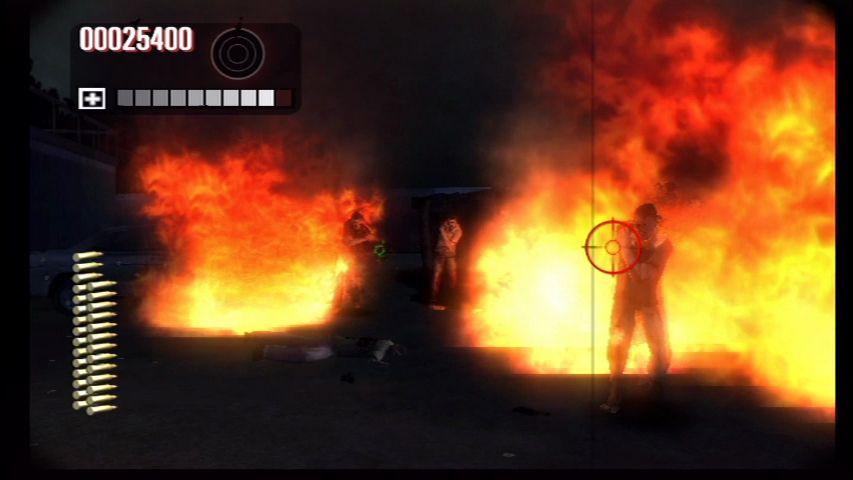 The House of the Dead: Overkill | Wii | gameplay screenshot | region=North America | source-country= | zypher-v2 | moby-78806d1ce096 | Data by MobyGames.com