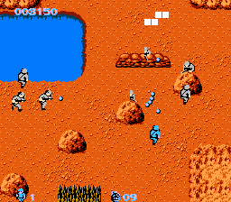
Commando | NES | gameplay screenshot | Data by MobyGames.com