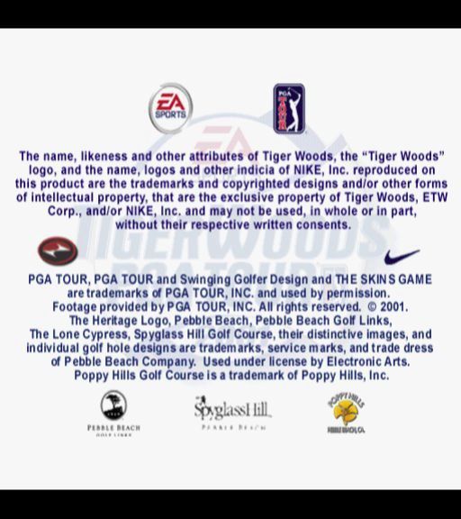 Tiger Woods PGA Tour 2001 | PlayStation 2 | gameplay screenshot | region=North America | source-country= | zypher-v2 | moby-1bf646e7e6d8 | Data by MobyGames.com