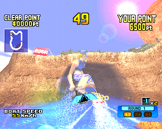 BursTrick: Wake Boarding!! | PlayStation | gameplay screenshot | region=North America | source-country= | zypher-v2 | moby-8acaca2af578 | Data by MobyGames.com