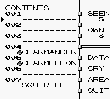 Pokémon Red Version | Game Boy | gameplay screenshot | region=North America | source-country= | zypher-v2 | moby-1f4887d91044 | Data by MobyGames.com