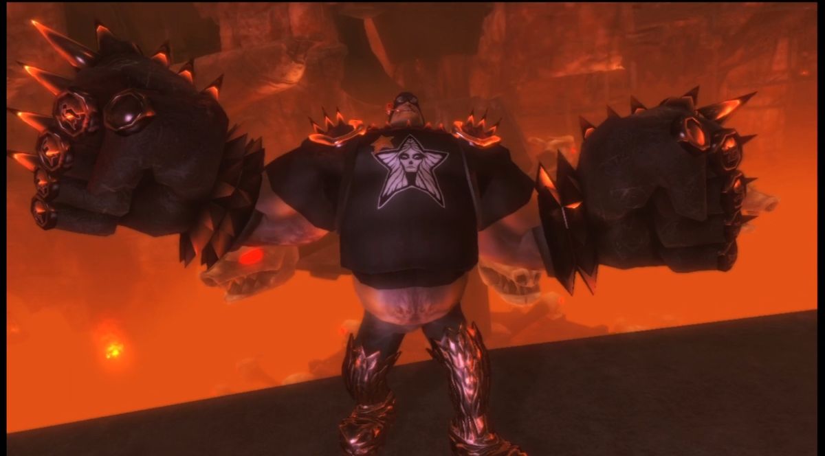
Brütal Legend | Xbox 360 | gameplay screenshot | Region: North America | source-country= | Data by MobyGames.com