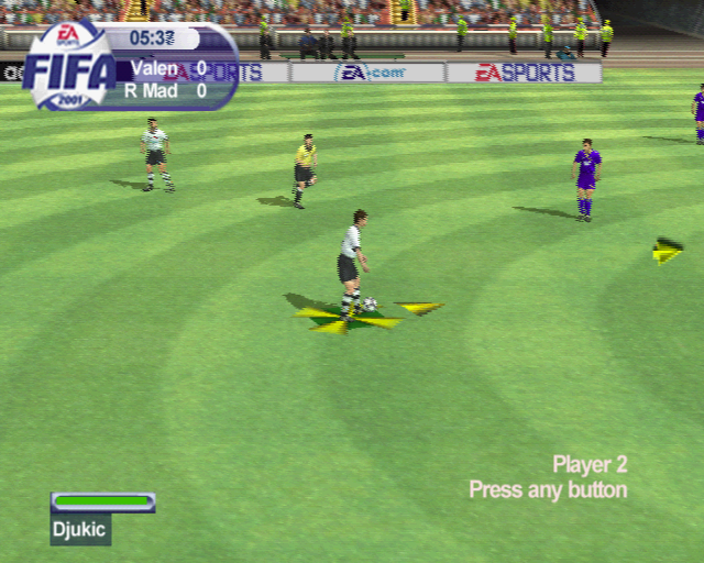 
FIFA 2001: Major League Soccer | PlayStation 2 | gameplay screenshot | Region: North America | source-country= | Data by MobyGames.com