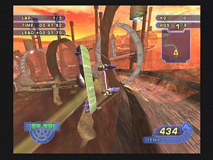 Star Wars: Racer Revenge | PlayStation 2 | gameplay screenshot | region=North America | source-country= | zypher-v2 | moby-2cb0a0d98b2d | Data by MobyGames.com