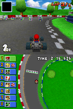 Mario Kart DS | Nintendo DS | gameplay screenshot | Data by MobyGames.com
