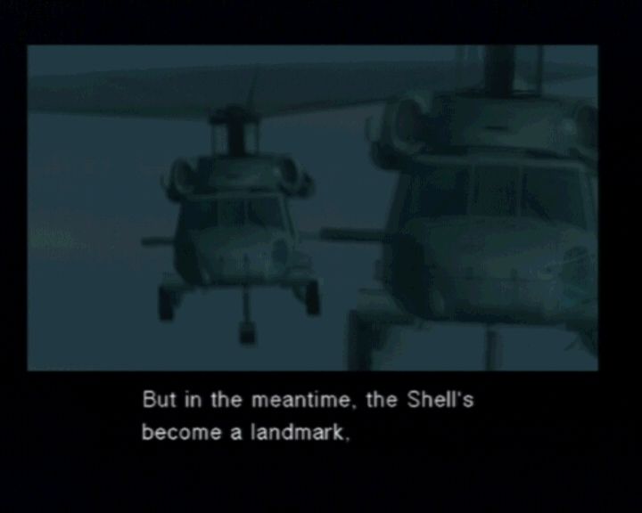 Metal Gear Solid 2: Sons of Liberty | PlayStation 2 | gameplay screenshot | region=North America | source-country= | zypher-v2 | moby-3cd72570fe4d | Data by MobyGames.com