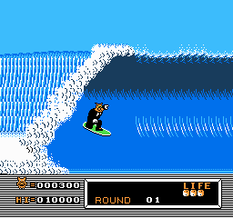 
Town & Country Surf Designs: Wood & Water Rage | NES | gameplay screenshot | Data by MobyGames.com