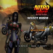 Nitrobike | PlayStation 2 | gameplay screenshot | region=North America | source-country= | zypher-v2 | moby-109d5401ddde | Data by MobyGames.com