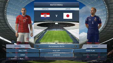 
PES 2015: Pro Evolution Soccer | PlayStation 4 | gameplay screenshot | Data by MobyGames.com