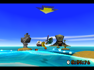 
Crash Bandicoot: Warped | PlayStation | gameplay screenshot | Data by MobyGames.com