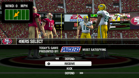 Madden NFL 09 | PSP | gameplay screenshot | region=North America | source-country= | zypher-v2 | moby-5bf260a3d733 | Data by MobyGames.com