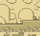 
Kirby's Dream Land | Game Boy | gameplay screenshot | Data by MobyGames.com