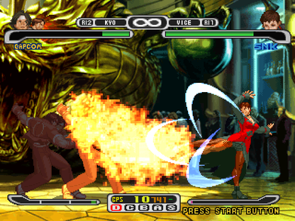 
Capcom vs. SNK Pro | PlayStation | gameplay screenshot | Data by MobyGames.com