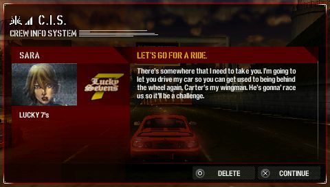 Need for Speed: Carbon - Own the City | PSP | gameplay screenshot | region=North America | source-country= | zypher-v2 | moby-b76236c2e665 | Data by MobyGames.com