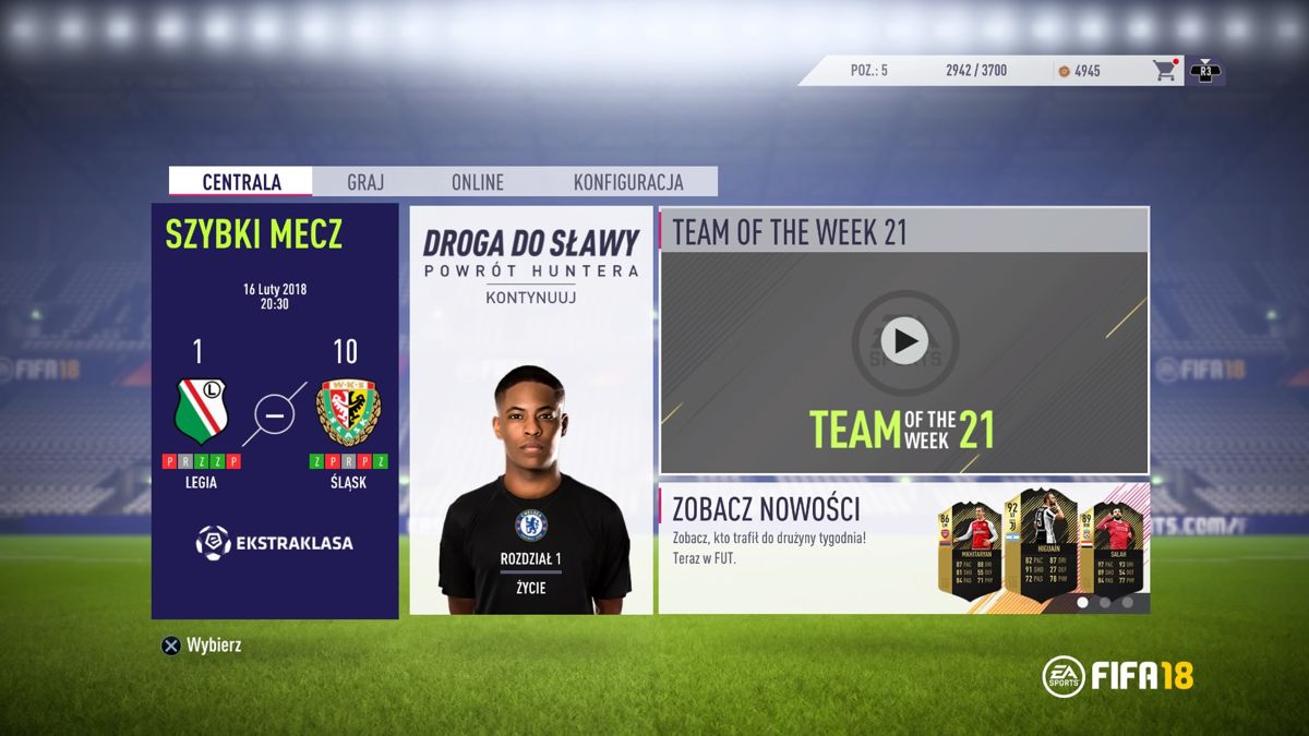 
FIFA 18 | PlayStation 4 | gameplay screenshot | Data by MobyGames.com