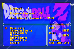 
Dragon Ball Z: The Legacy of Goku | Game Boy Advance | gameplay screenshot | Data by MobyGames.com