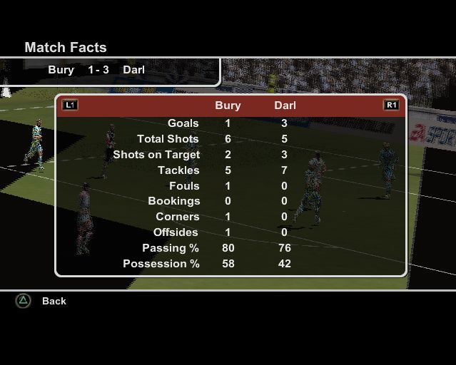 FIFA Soccer 2004 | PlayStation 2 | gameplay screenshot | Region: North America | source-country= | Data by MobyGames.com