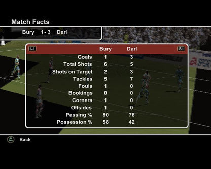 
FIFA Soccer 2004 | PlayStation 2 | gameplay screenshot | Region: North America | source-country= | Data by MobyGames.com